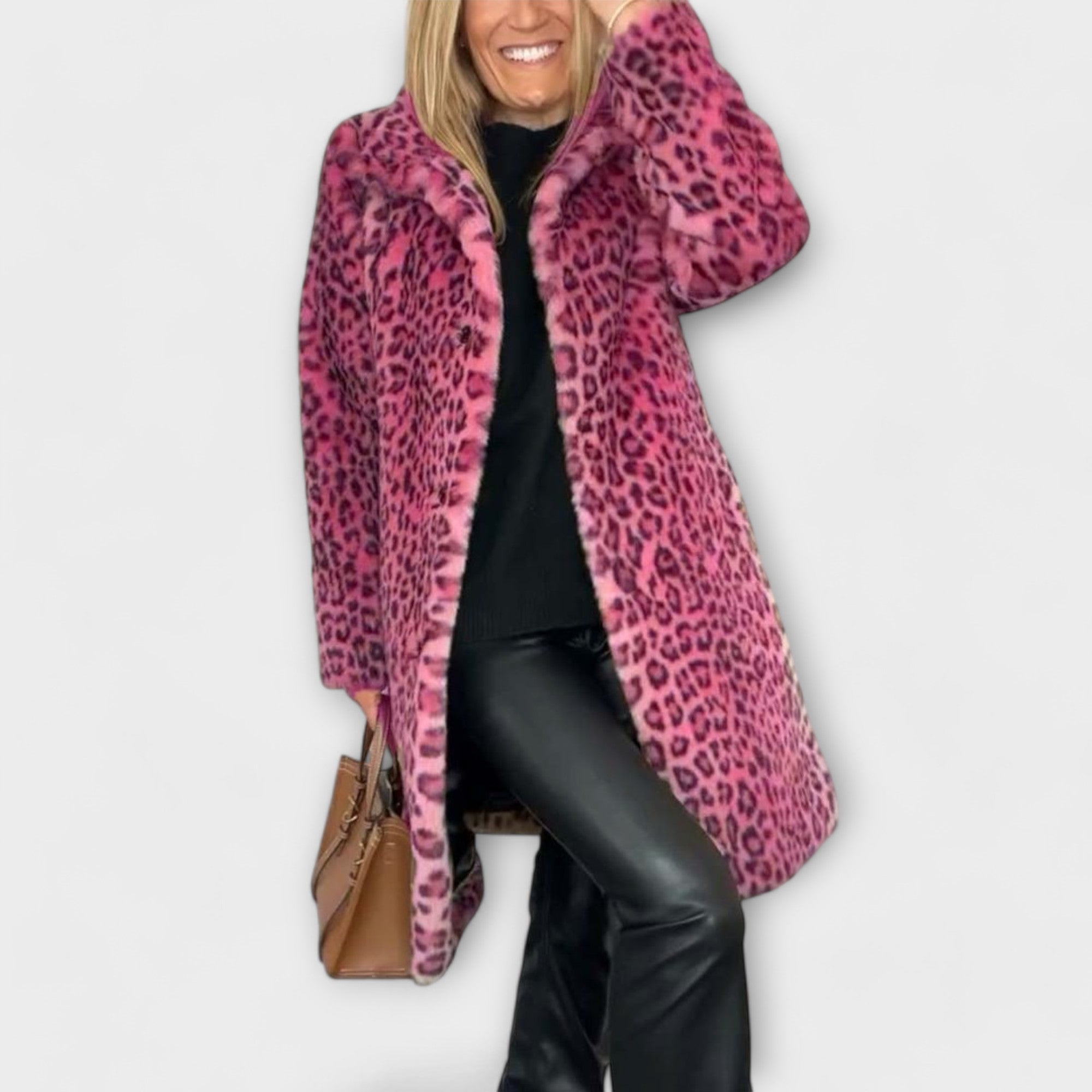 Maëva - Manteau Léopard Élégant