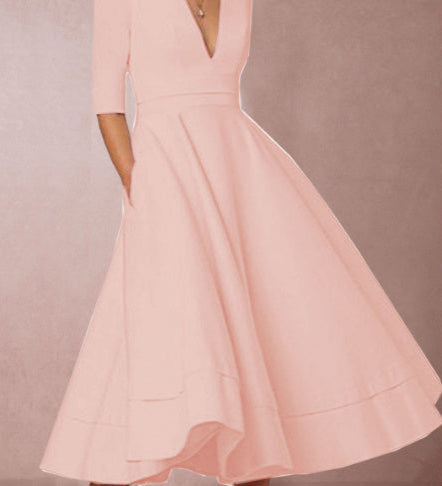 Sarah - Robe Midi Élégante