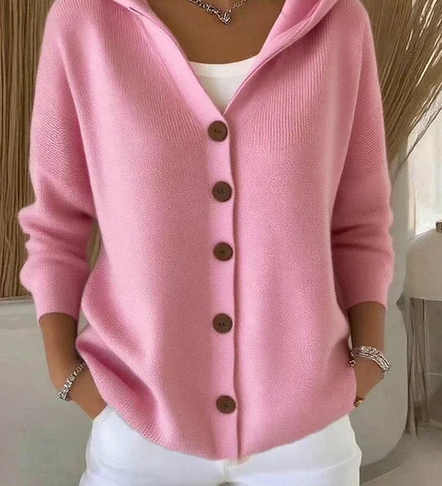 Inès - Cardigan Élégant Capuche