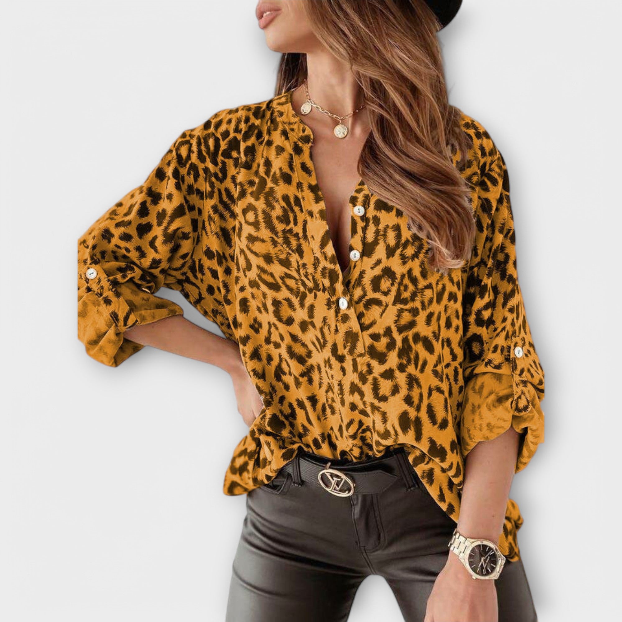 Anaïs - Blouse Imprimée Léopard