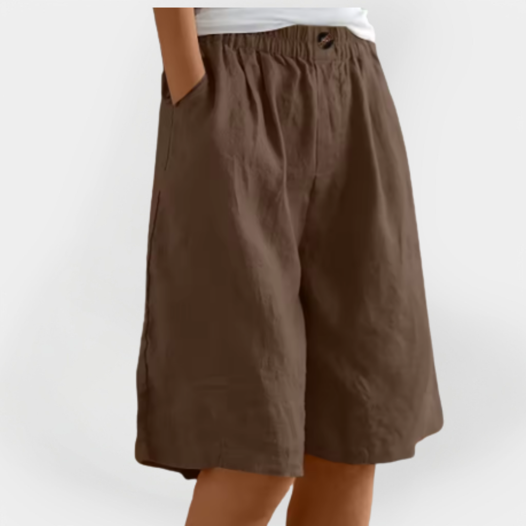 Céline - Pantalons Courts Lin