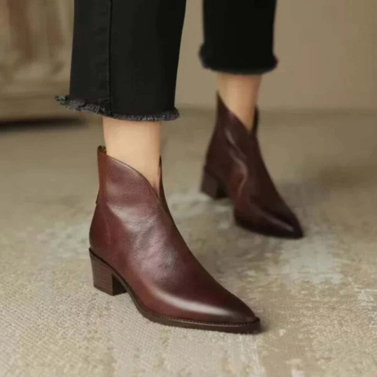 Lucie - Bottines Élégantes Cuir