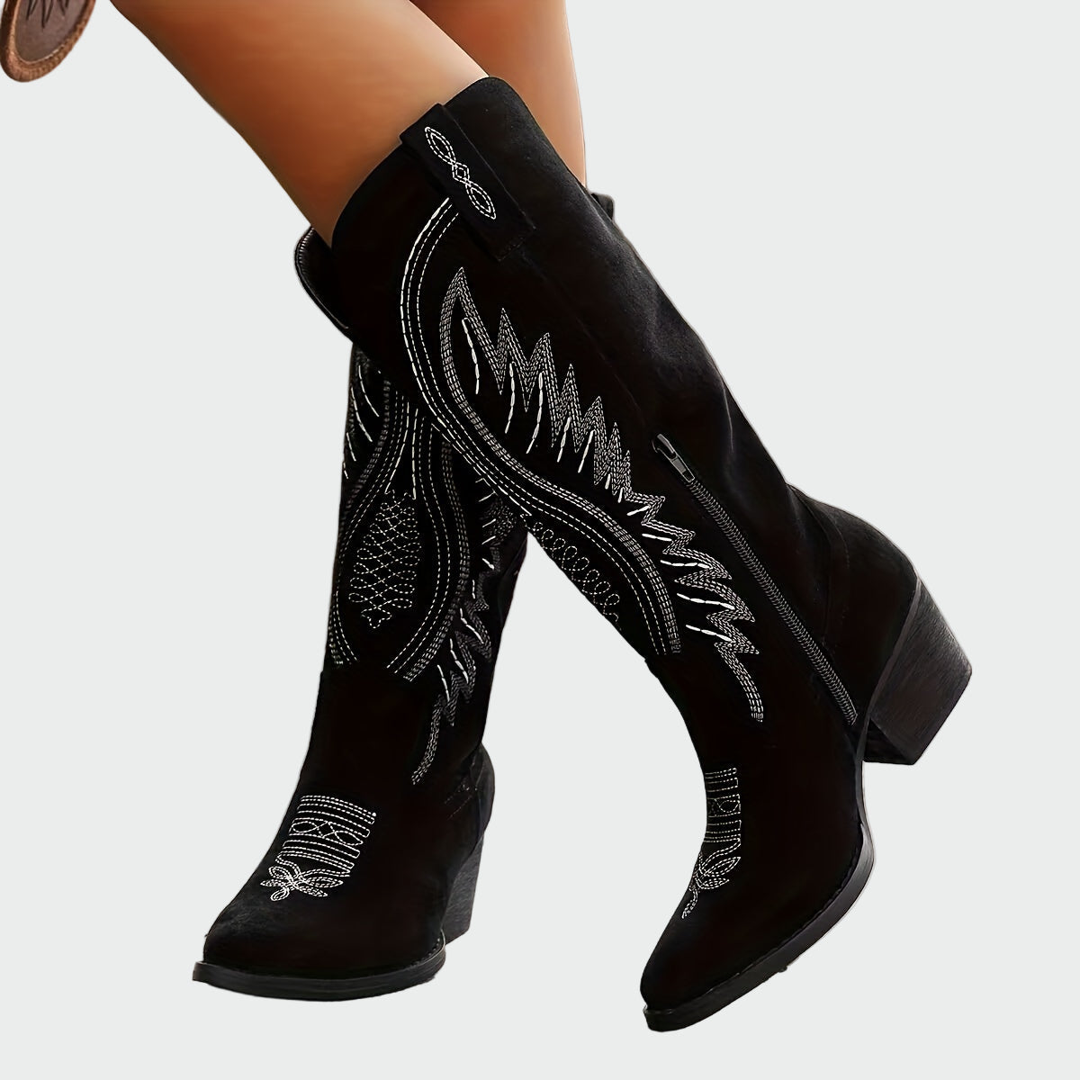 Anaïs - Bottes Cowboy Brodées