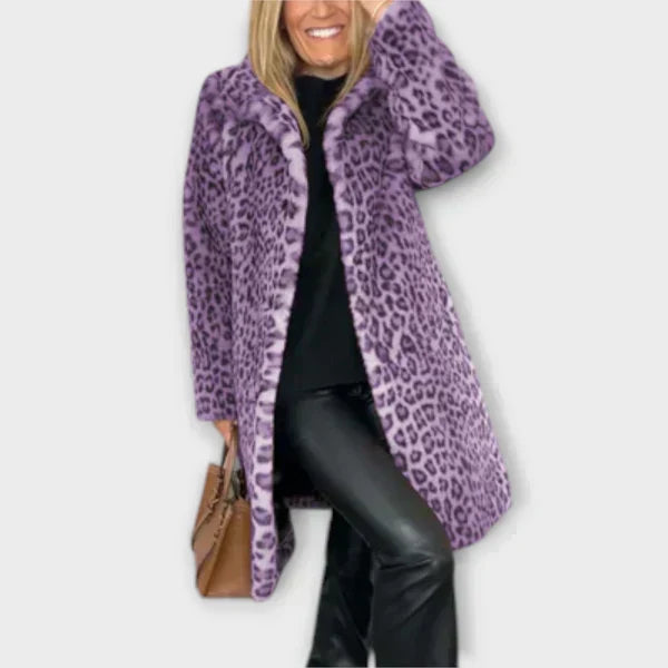 Maëva - Manteau Léopard Élégant