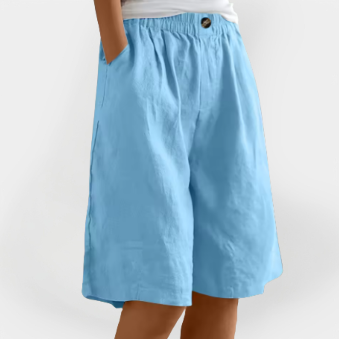 Céline - Pantalons Courts Lin