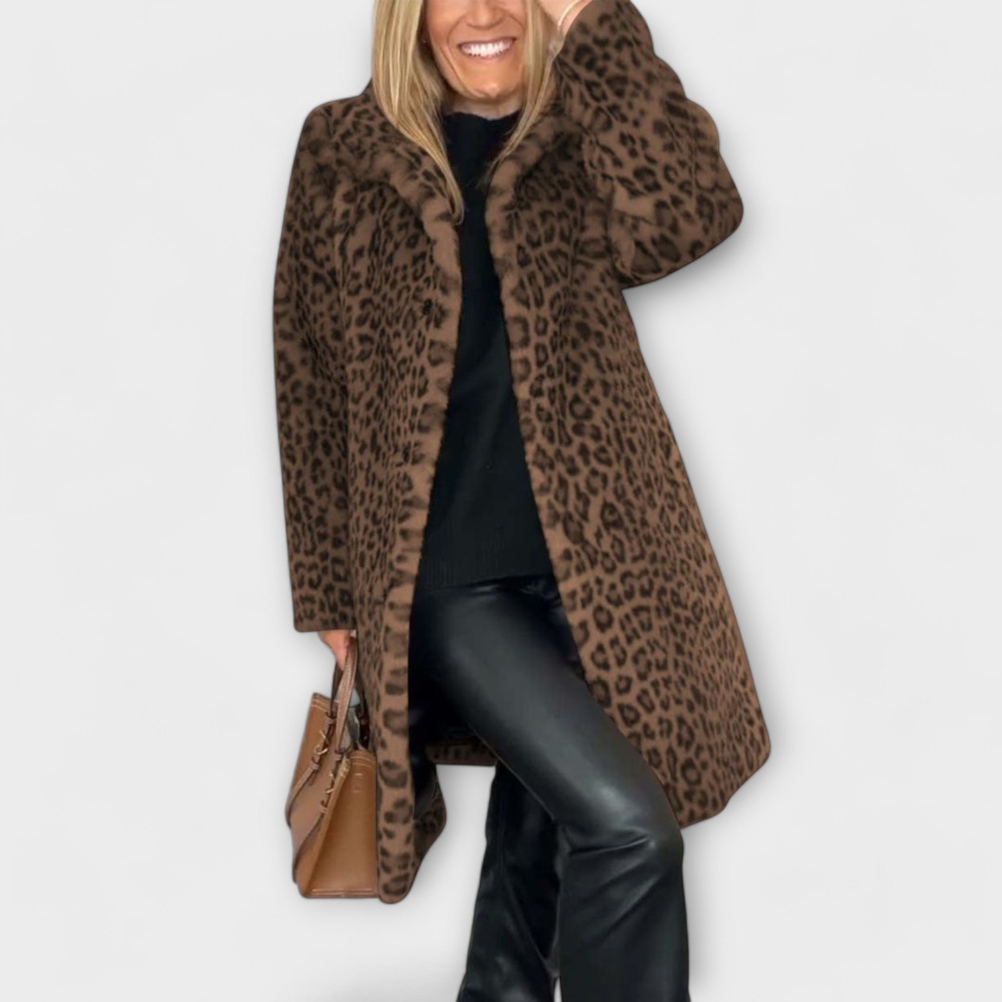 Maëva - Manteau Léopard Élégant