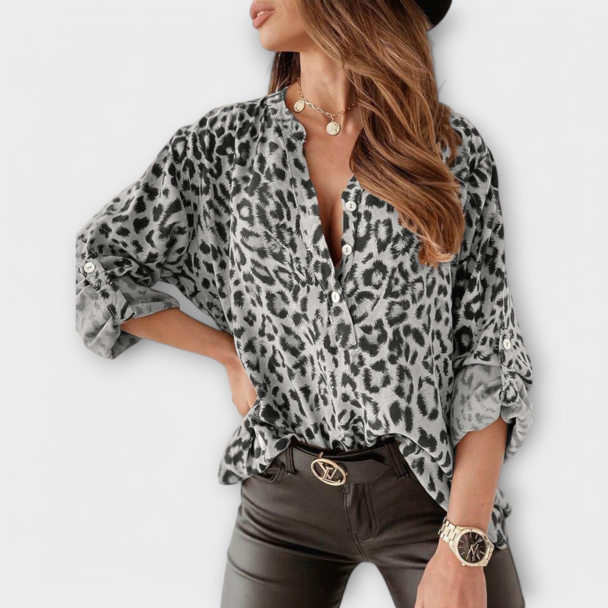 Anaïs - Blouse Imprimée Léopard