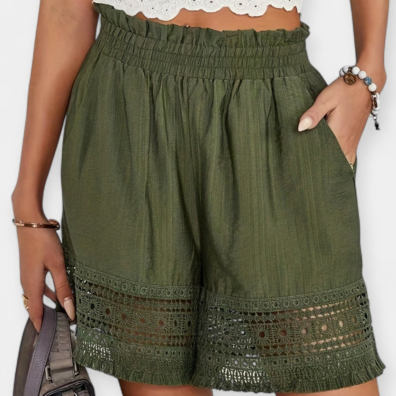 Justine - Shorts Dentelle Élégants