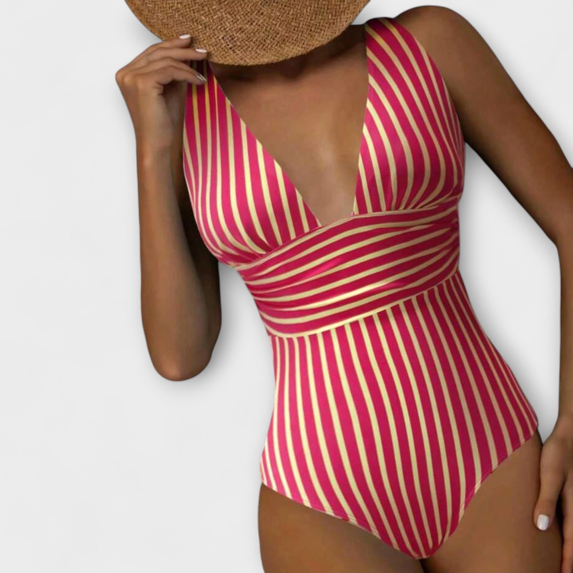 Inès - Maillot Élégant Rayé