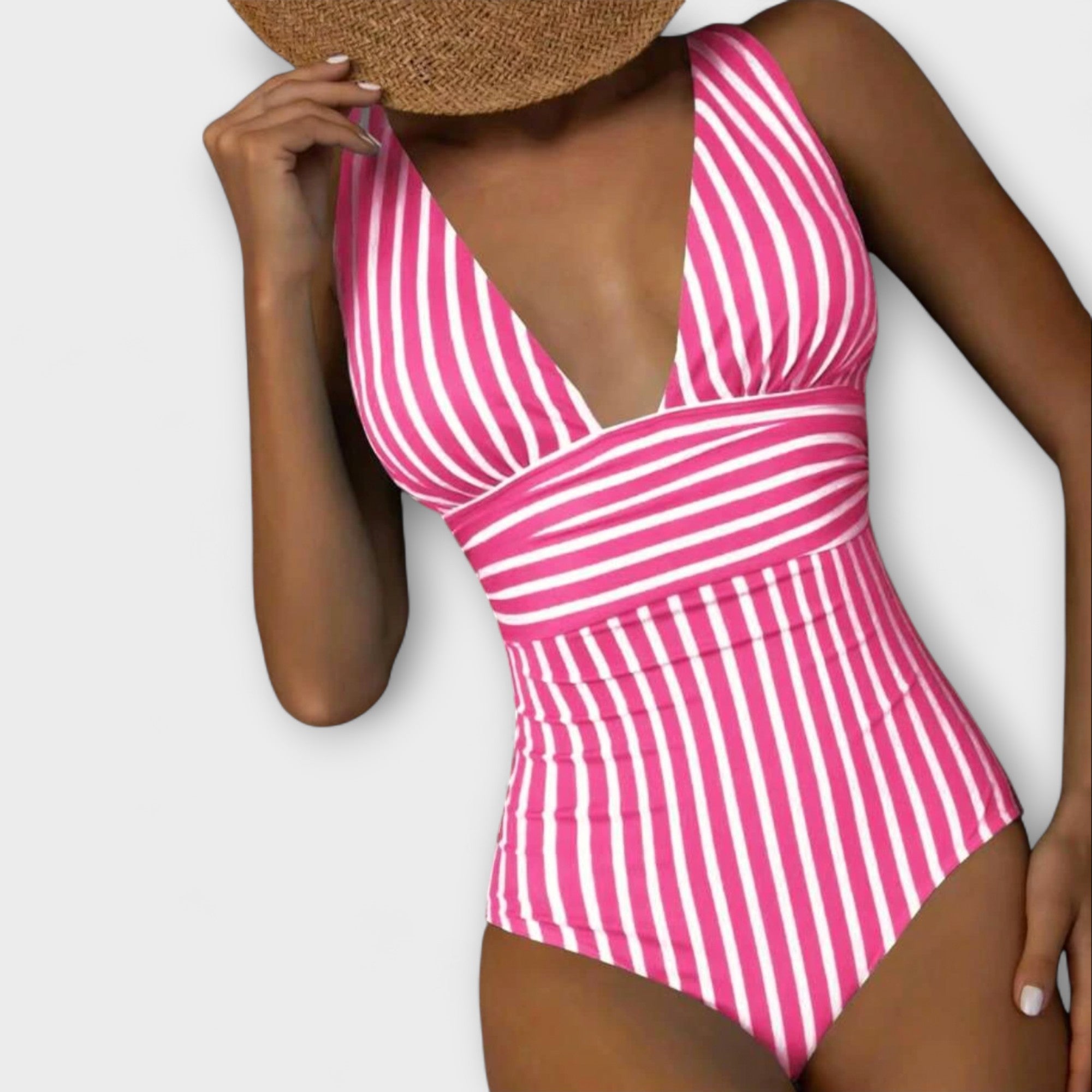 Inès - Maillot Élégant Rayé