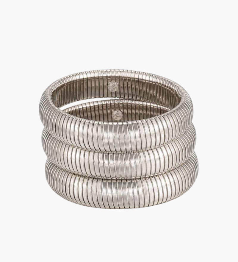 Anaïs - Bracelet Strié Or
