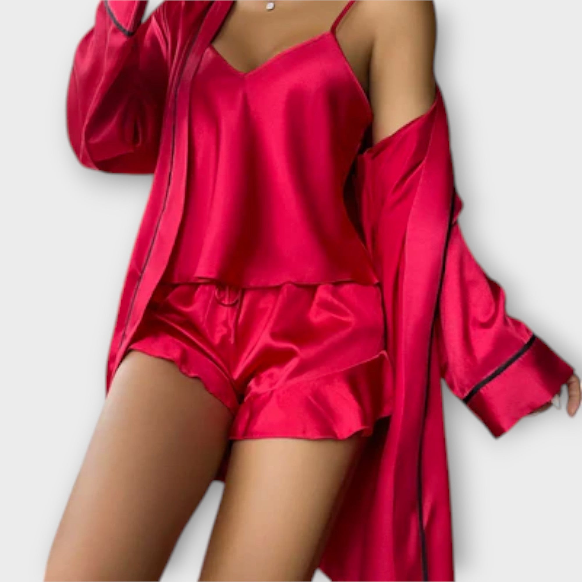 Anaïs - Pyjama Élégant Trois Pièces