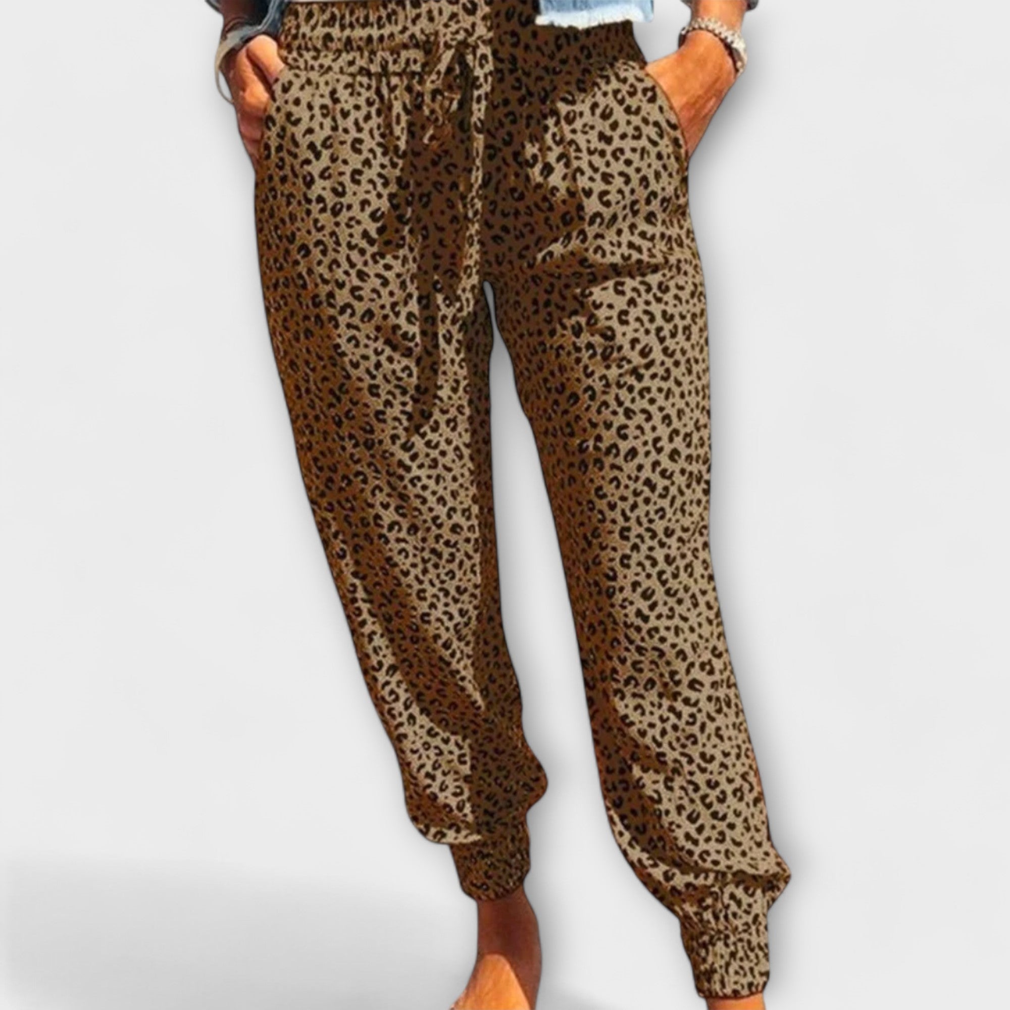 Anaïs - Pantalons Amples Léopard