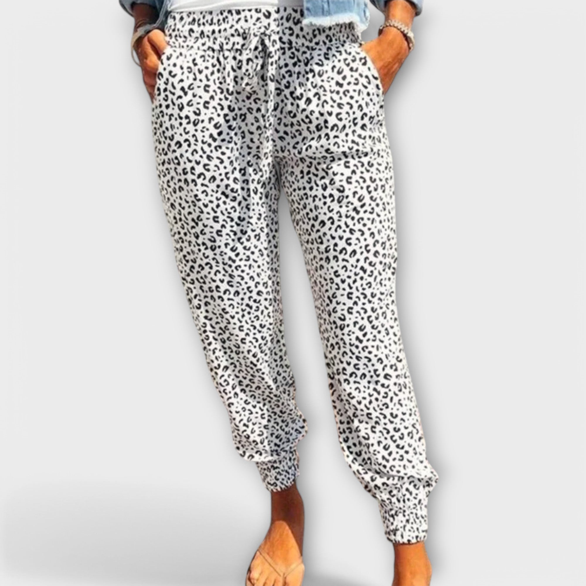 Anaïs - Pantalons Amples Léopard
