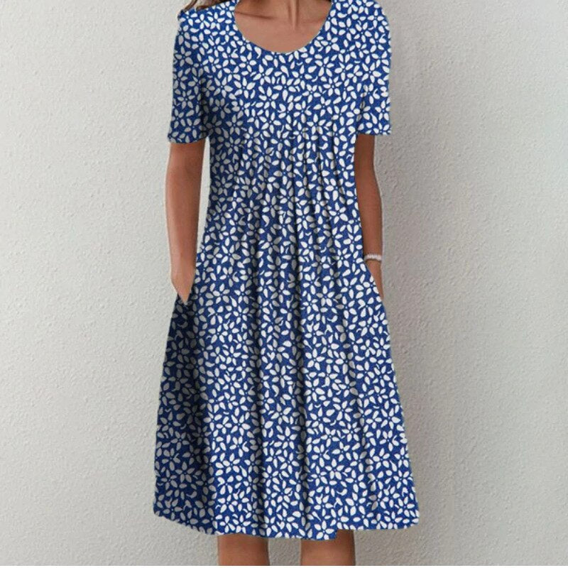 Inès - Robe Midi Élégante