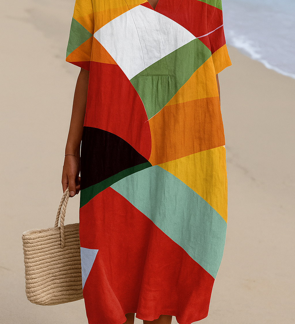 Gaëlle - Robe Coton Élégante