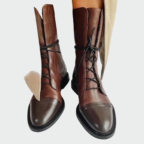 Margaux - Bottes Cuir Noir