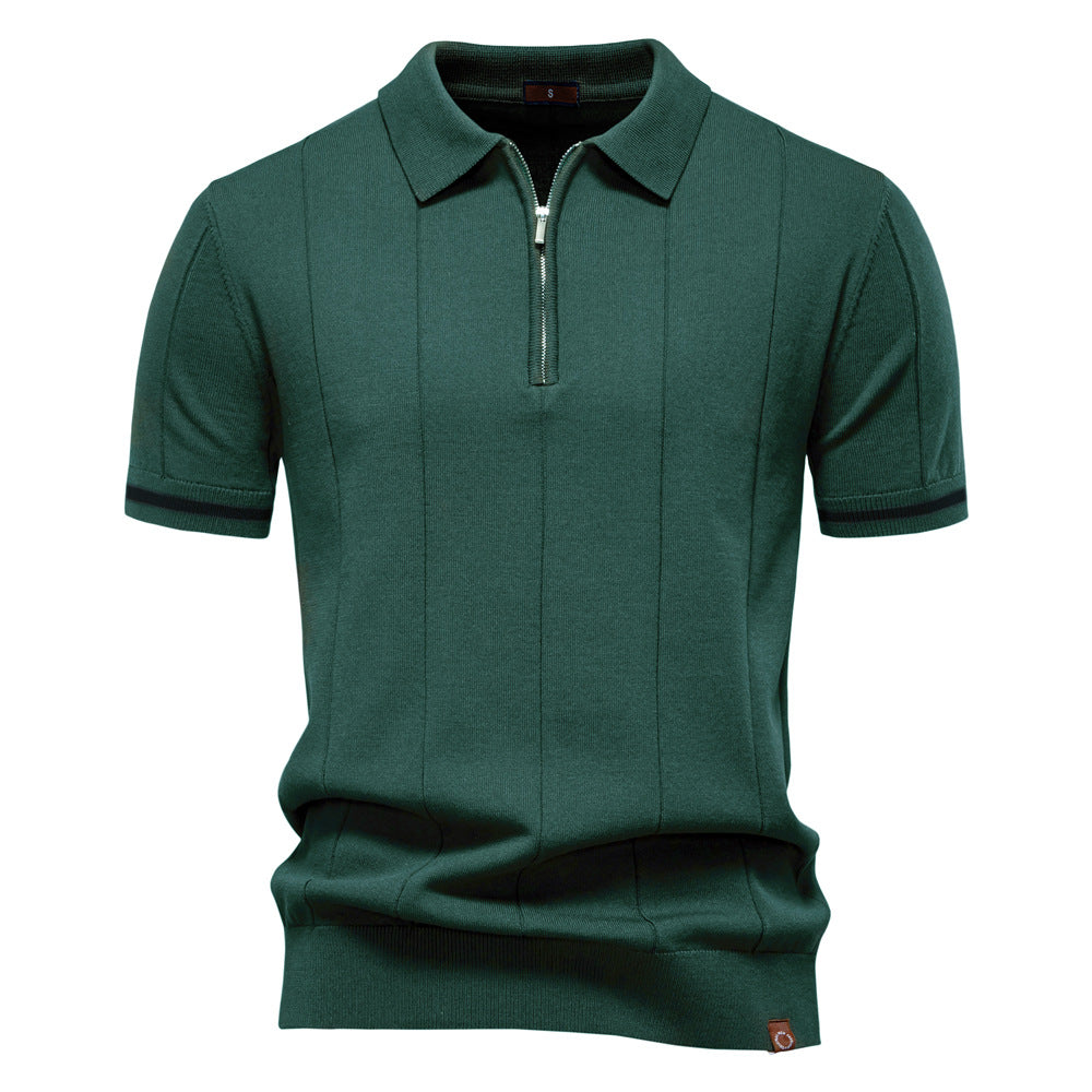 Céline - Polo Structuré Zippé