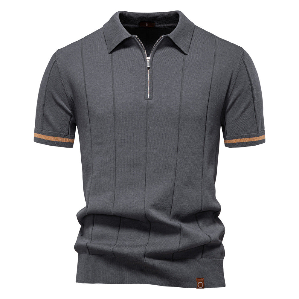 Céline - Polo Structuré Zippé