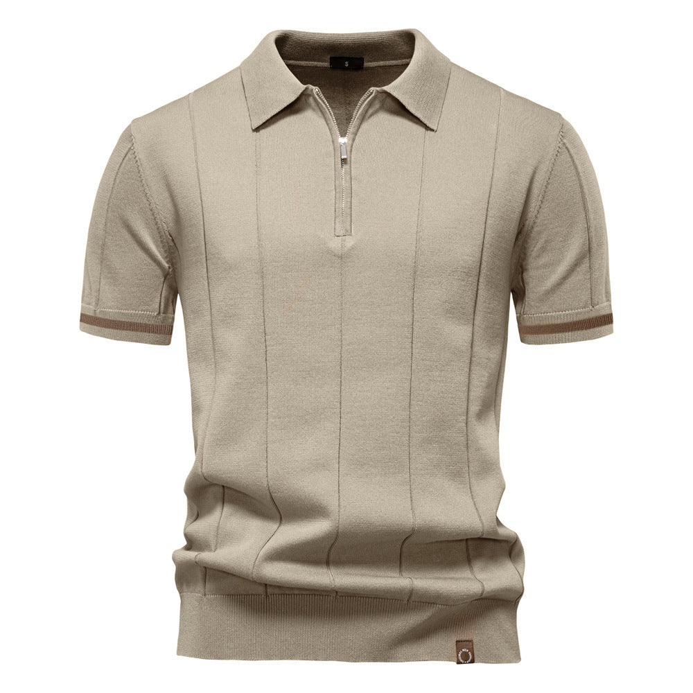 Céline - Polo Structuré Zippé