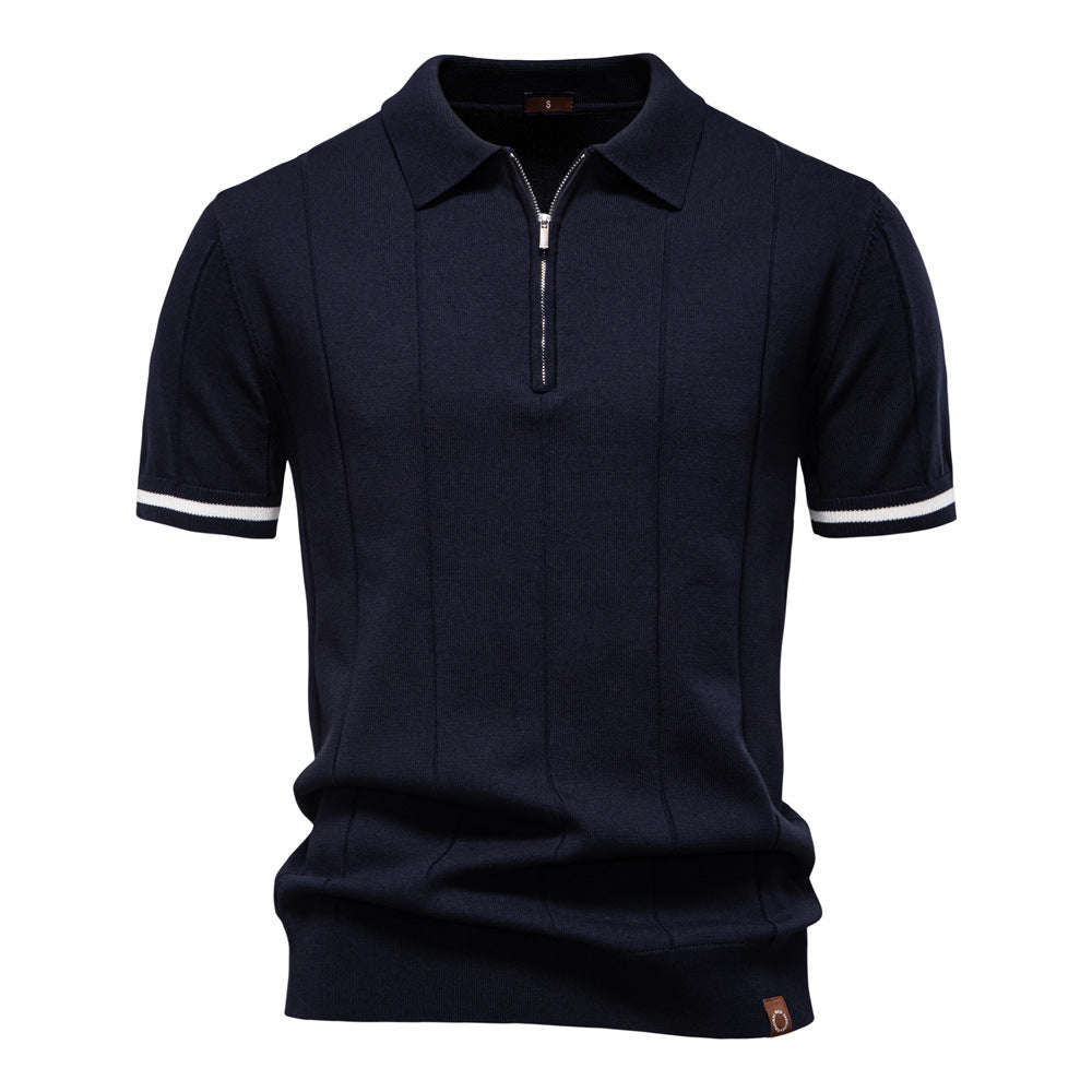 Céline - Polo Structuré Zippé