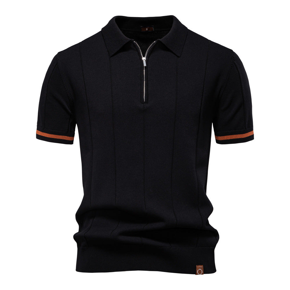 Céline - Polo Structuré Zippé