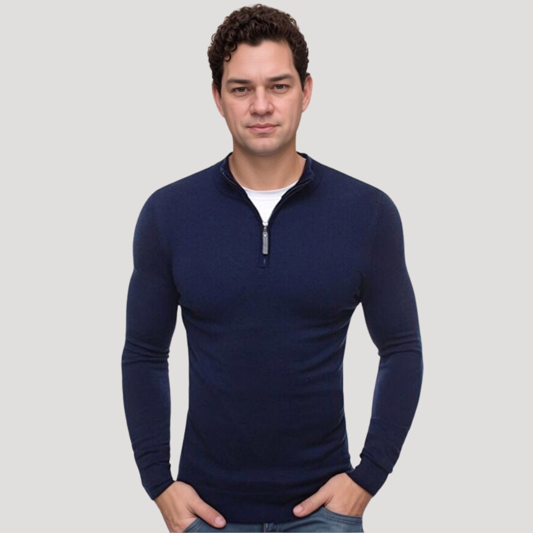 Delphine - Pull Demi-Zip Chic
