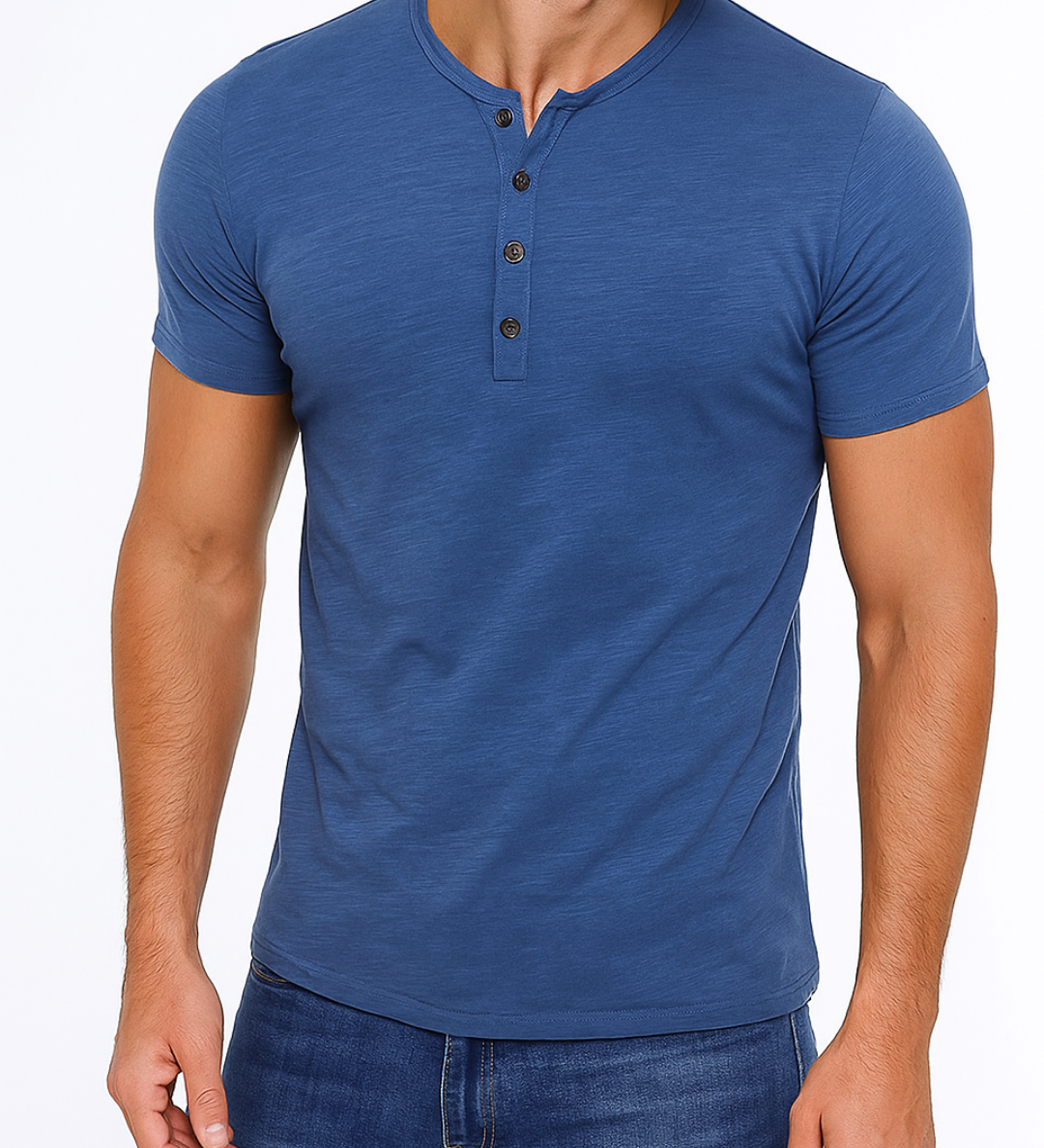 Anaïs - Chemise Henley Élégante