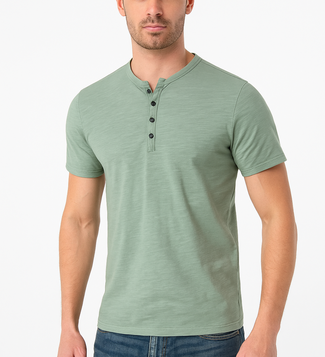 Anaïs - Chemise Henley Élégante