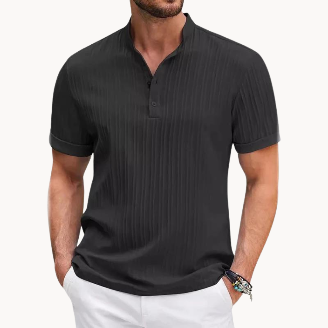 Élise - Chemise Henley Élégante