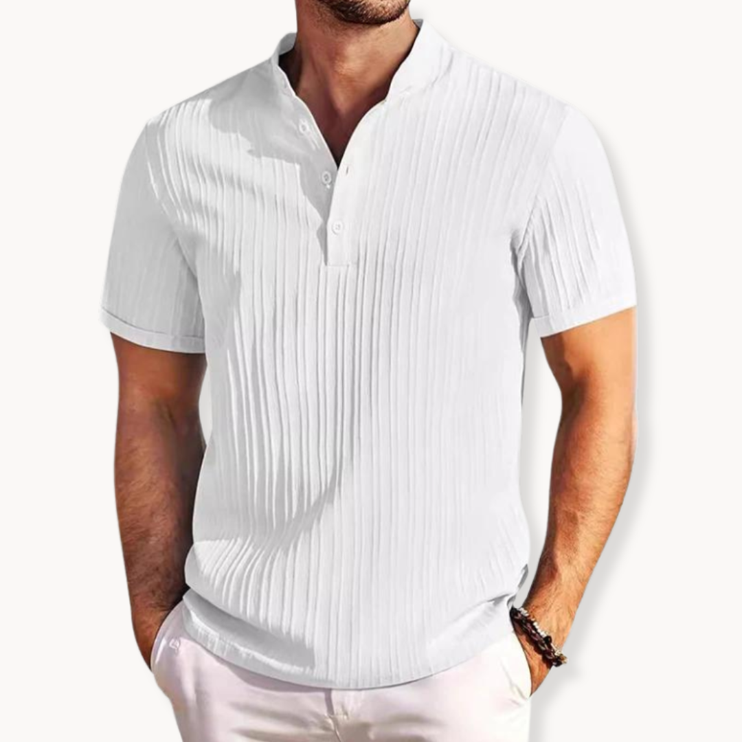 Élise - Chemise Henley Élégante
