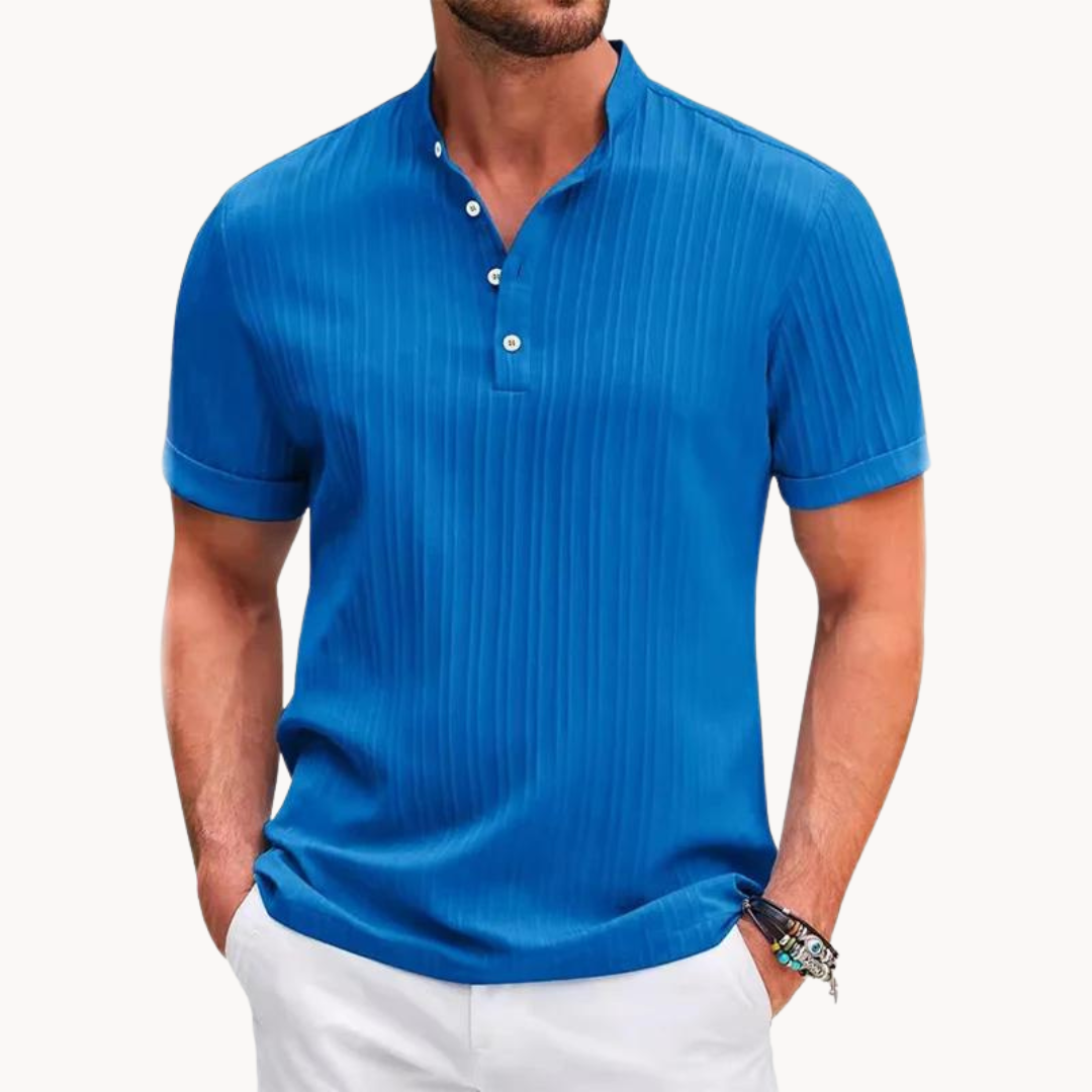 Élise - Chemise Henley Élégante