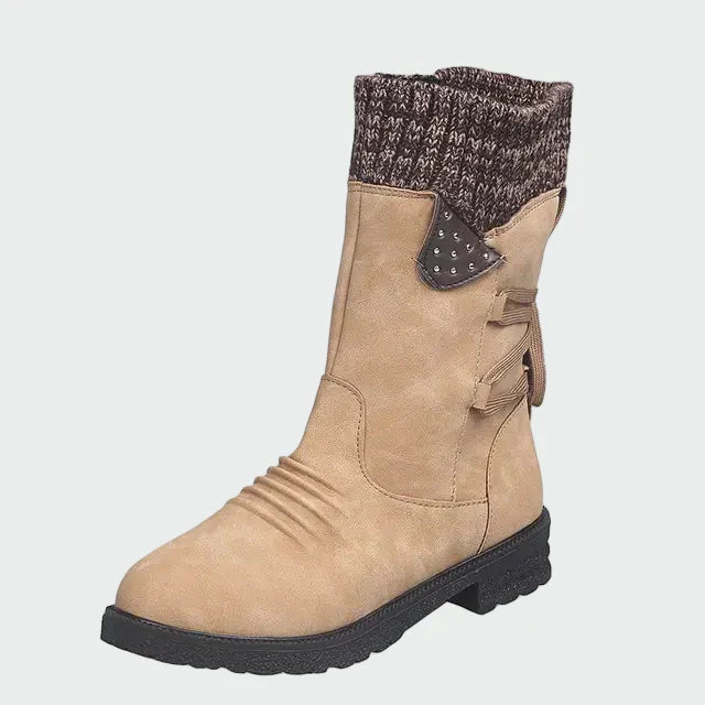 Sarah - Bottines Bleu Tissé