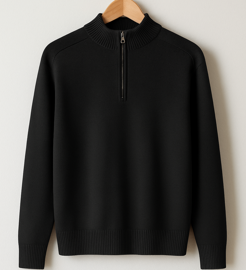 Sarah - Pull Demi-Zip Tricot