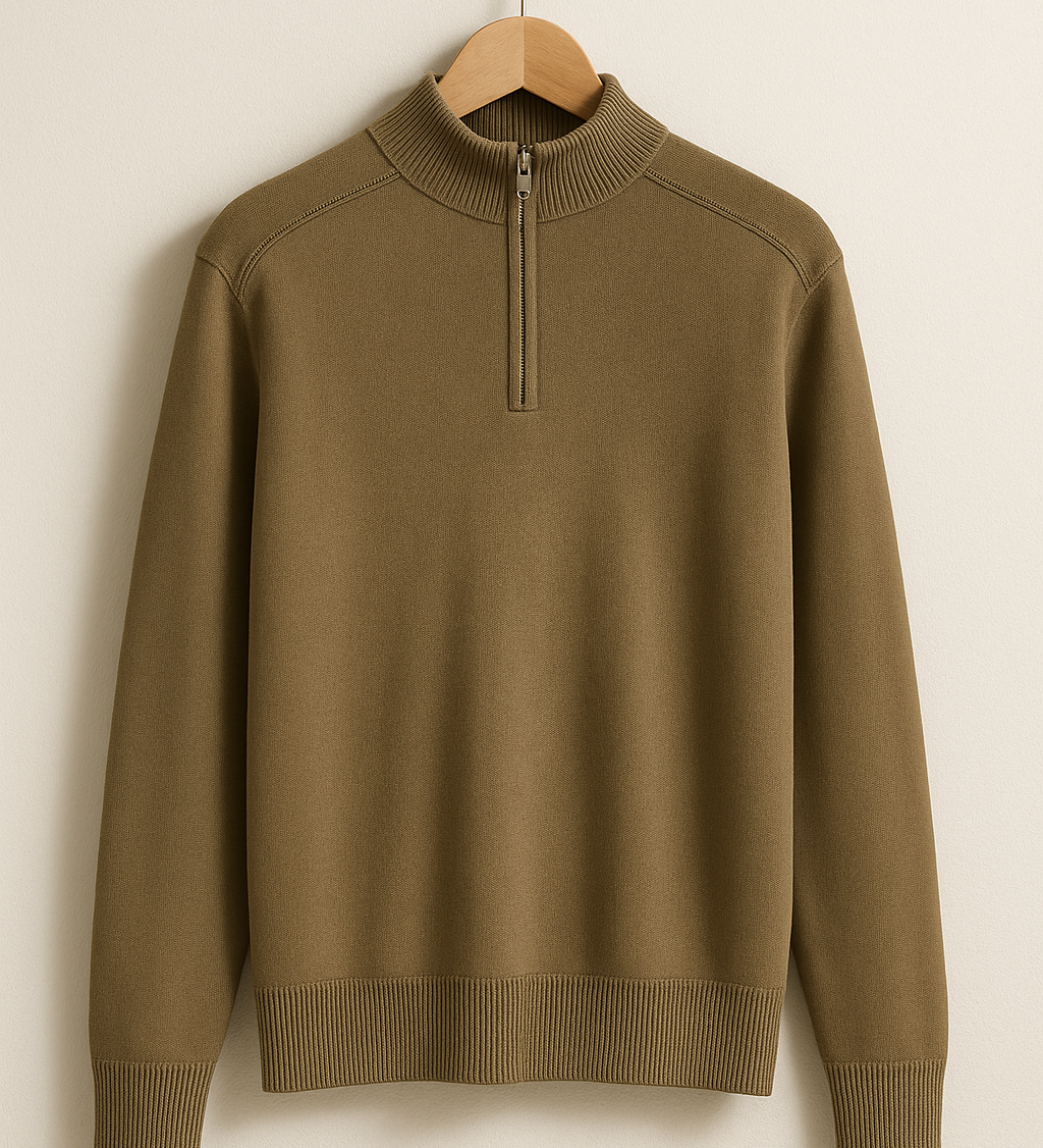 Sarah - Pull Demi-Zip Tricot