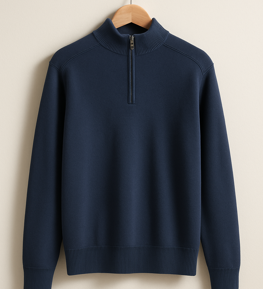 Sarah - Pull Demi-Zip Tricot