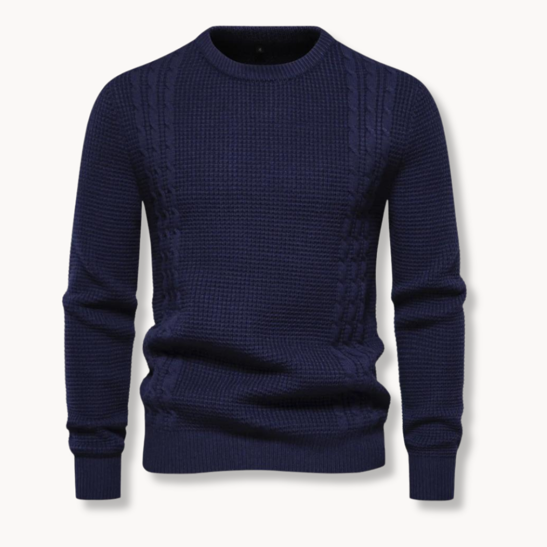 Inès - Pull Tricot Patchwork