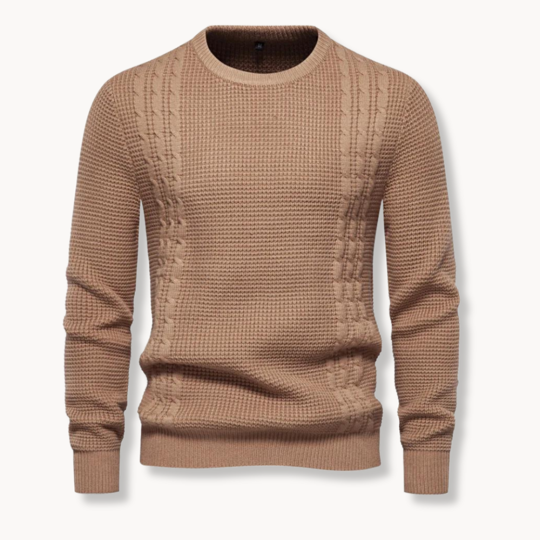 Inès - Pull Tricot Patchwork