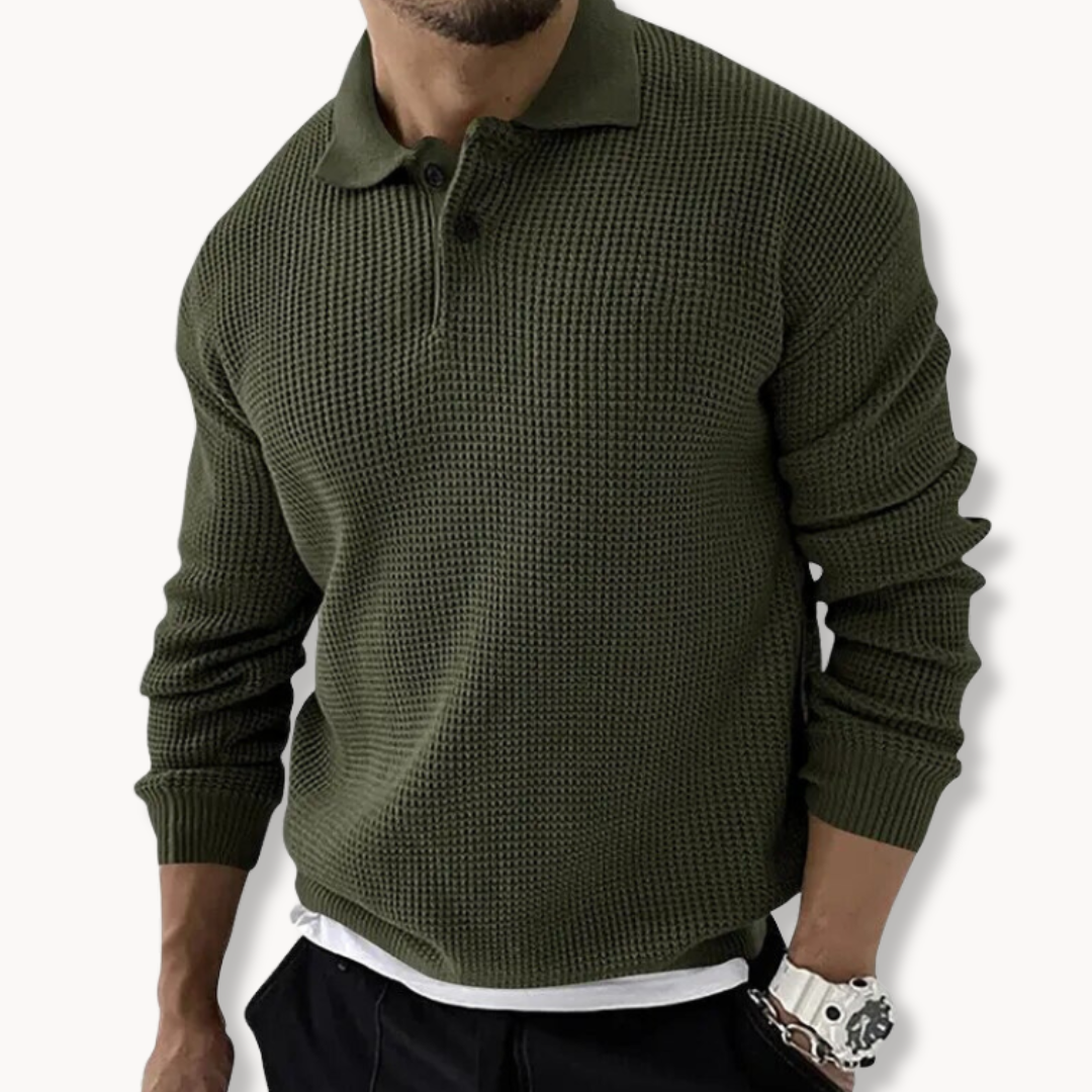 Élodie - Pull Polo Waffle