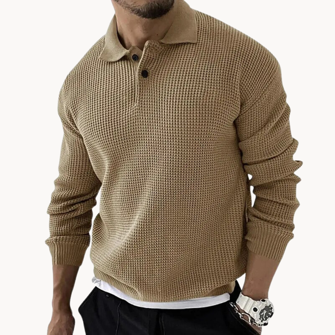 Élodie - Pull Polo Waffle