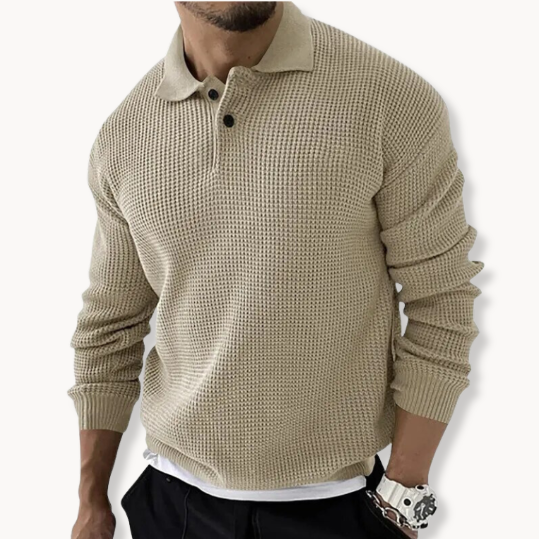 Élodie - Pull Polo Waffle