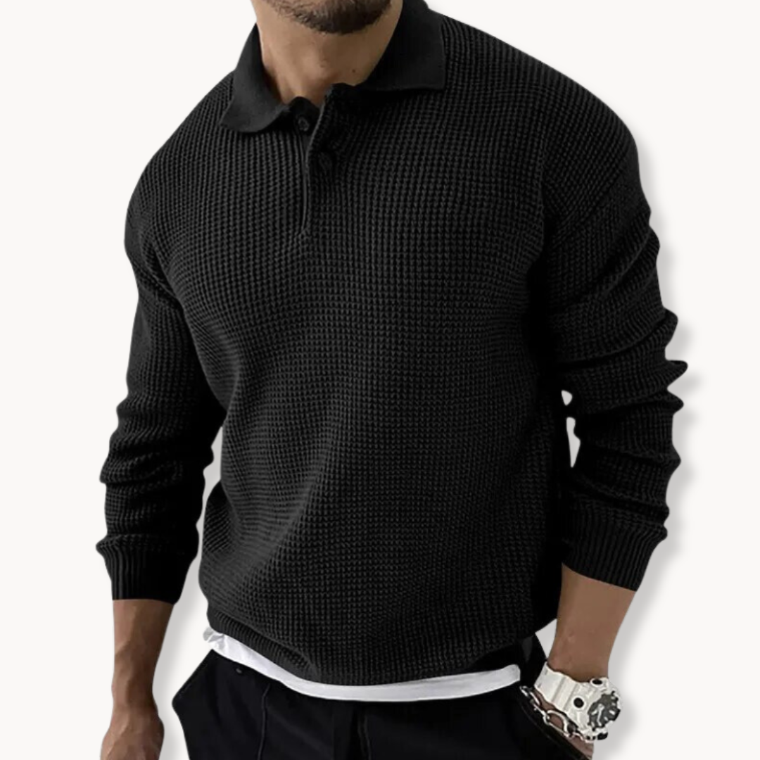 Élodie - Pull Polo Waffle