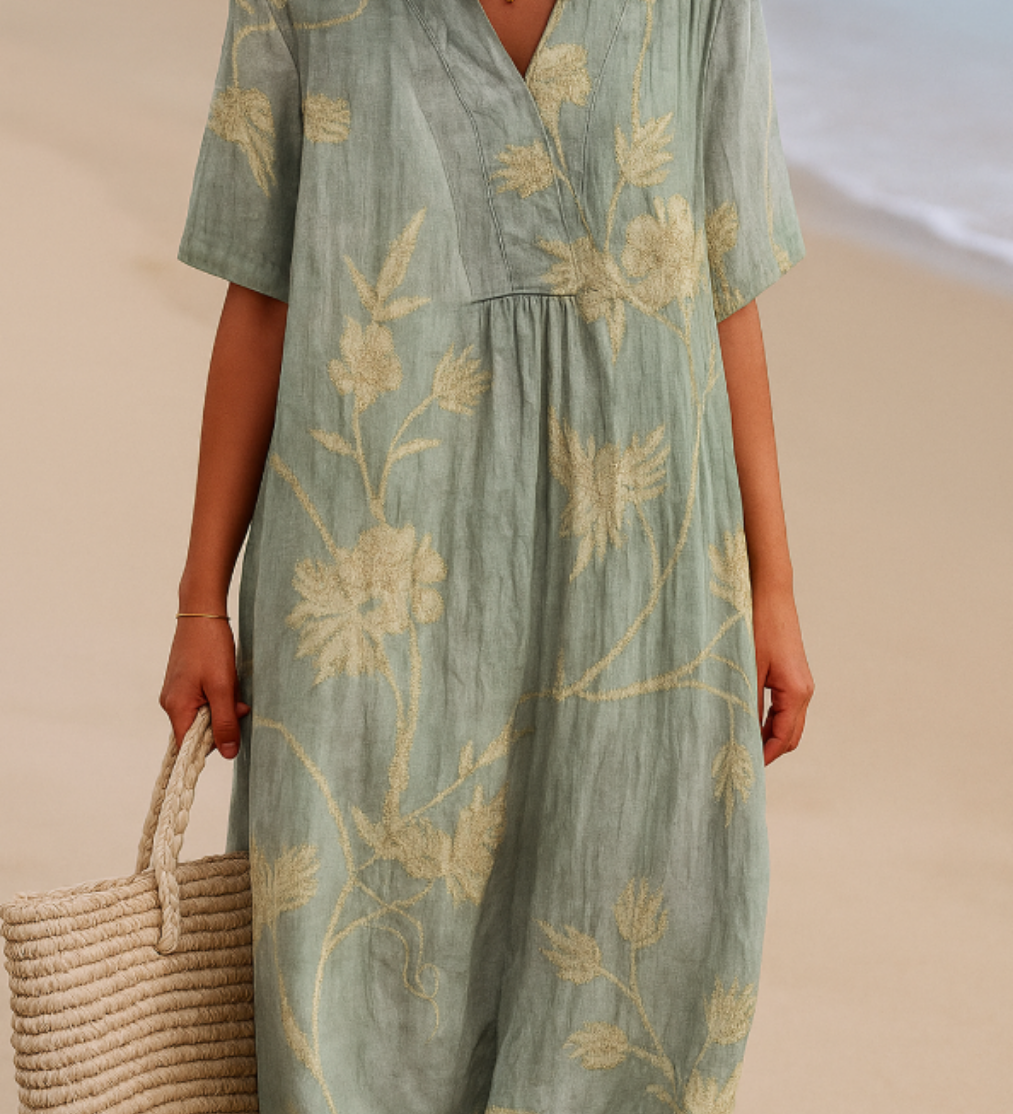 Anaïs - Robe Élégante Coton