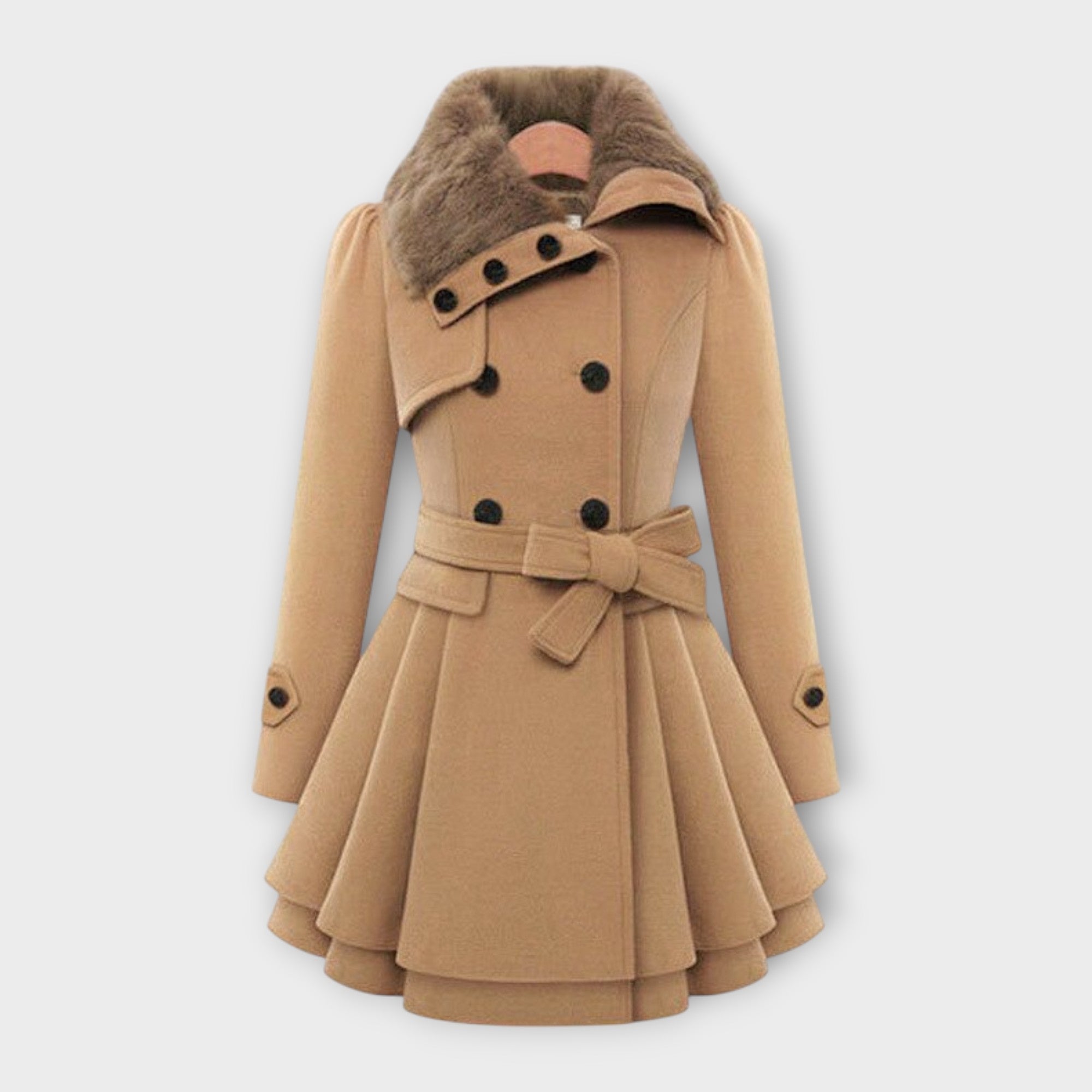 Élodie - Manteau Élégant Fausse Fourrure