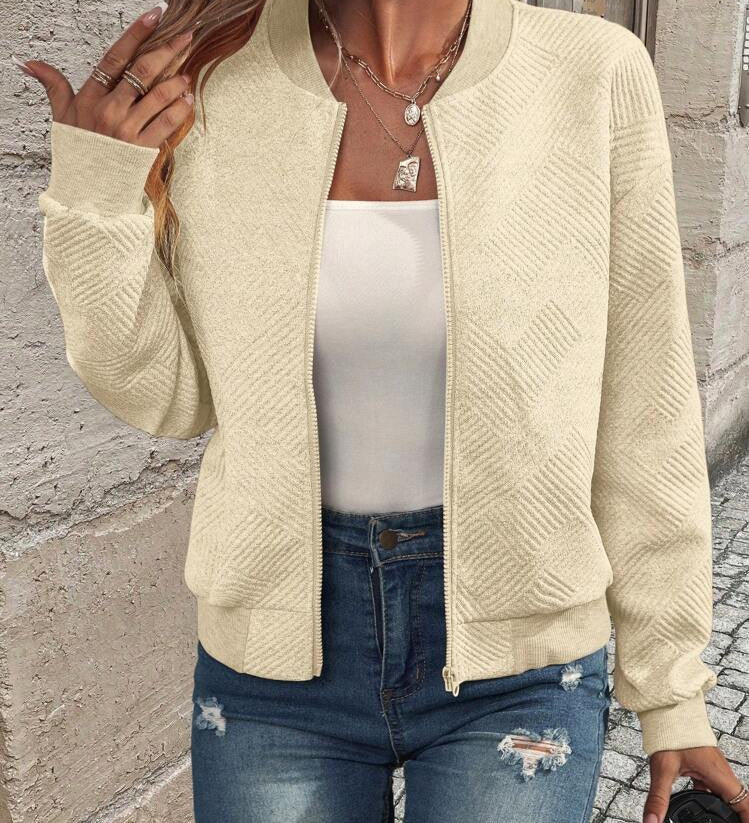 Anaïs - Veste Bomber Géométrique
