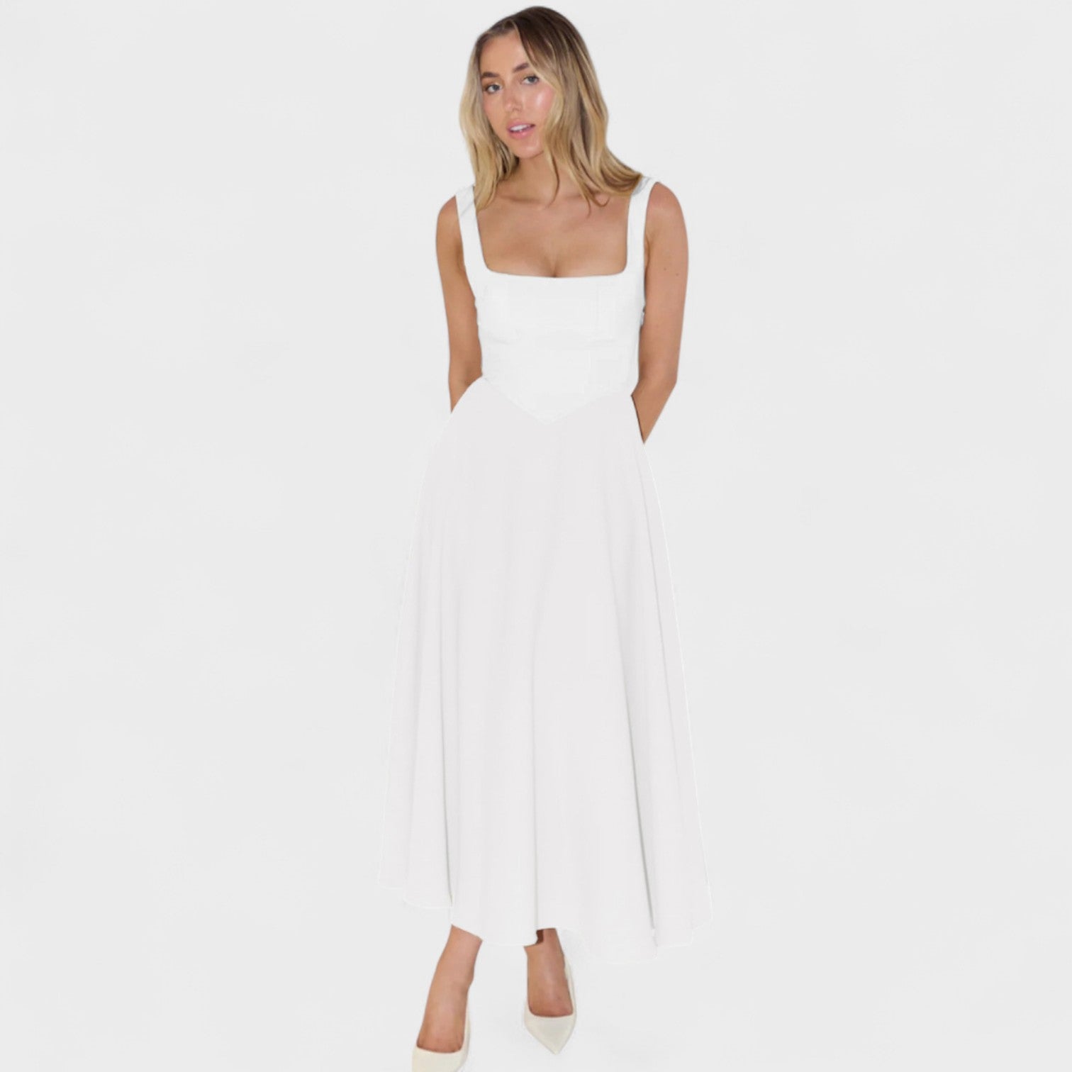 Anaïs - Robe Midi Élégante