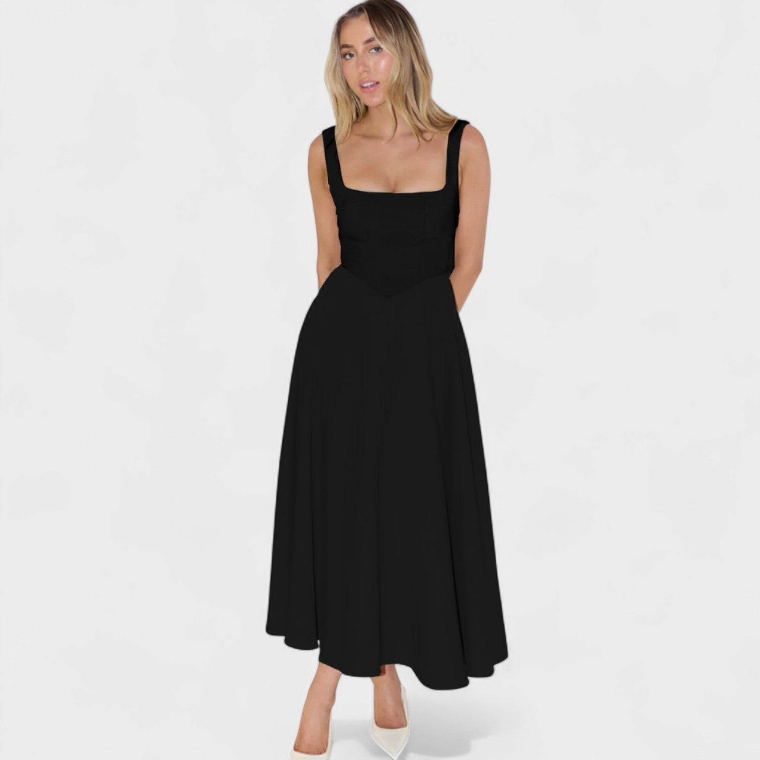 Anaïs - Robe Midi Élégante