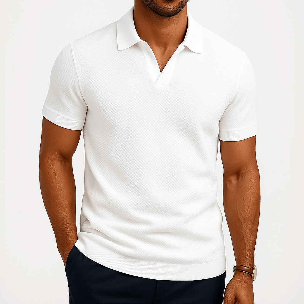 Élodie - Chemise Polo Texturée
