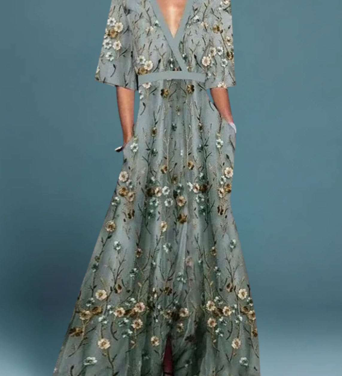 Anaïs - Robe Maxi Fleurie