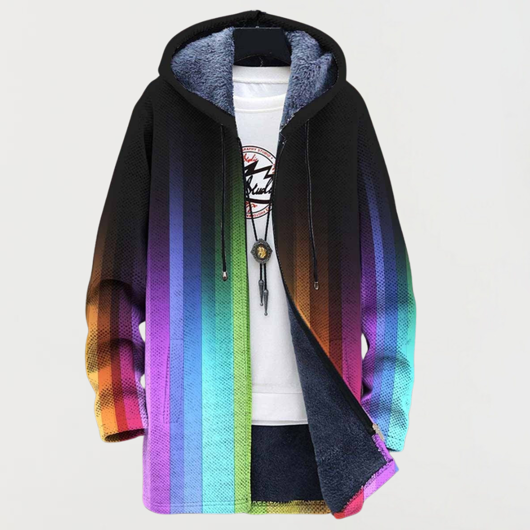 Céline - Manteau Capuche Rayé